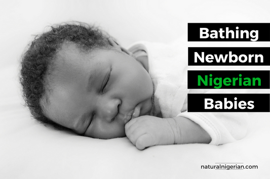 Bathing Newborn Nigerian Babies