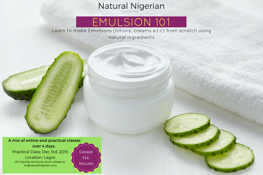 Learn to make lotions and creams - Emulsion 101