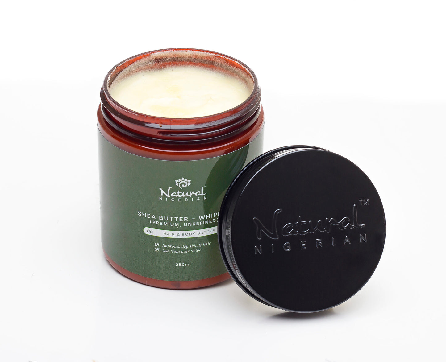 Natural Nigerian™ Raw Unrefined Shea Butter - Whipped. 150g