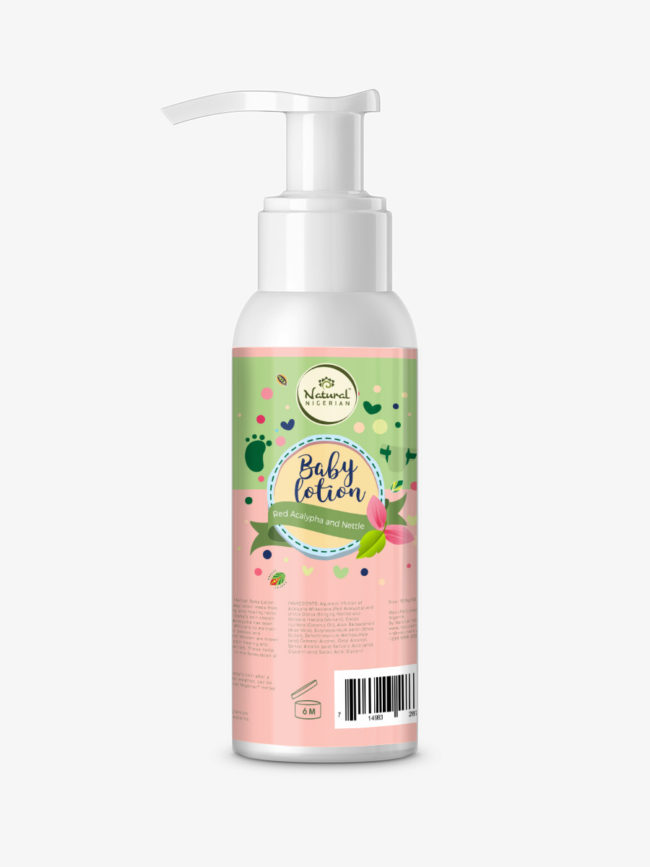 Natural Nigerian Baby Lotion Red Acalypha and Nettle