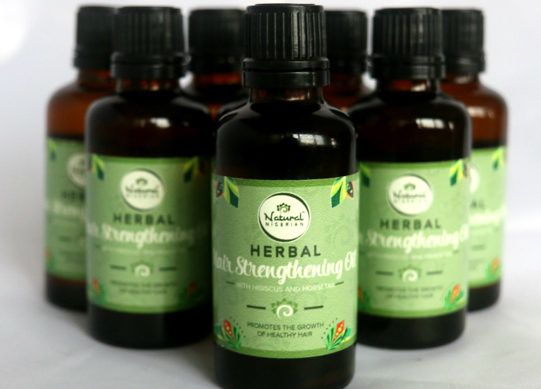 Natural Nigerian Herbal Hair Strengthening Oil With Hibiscus